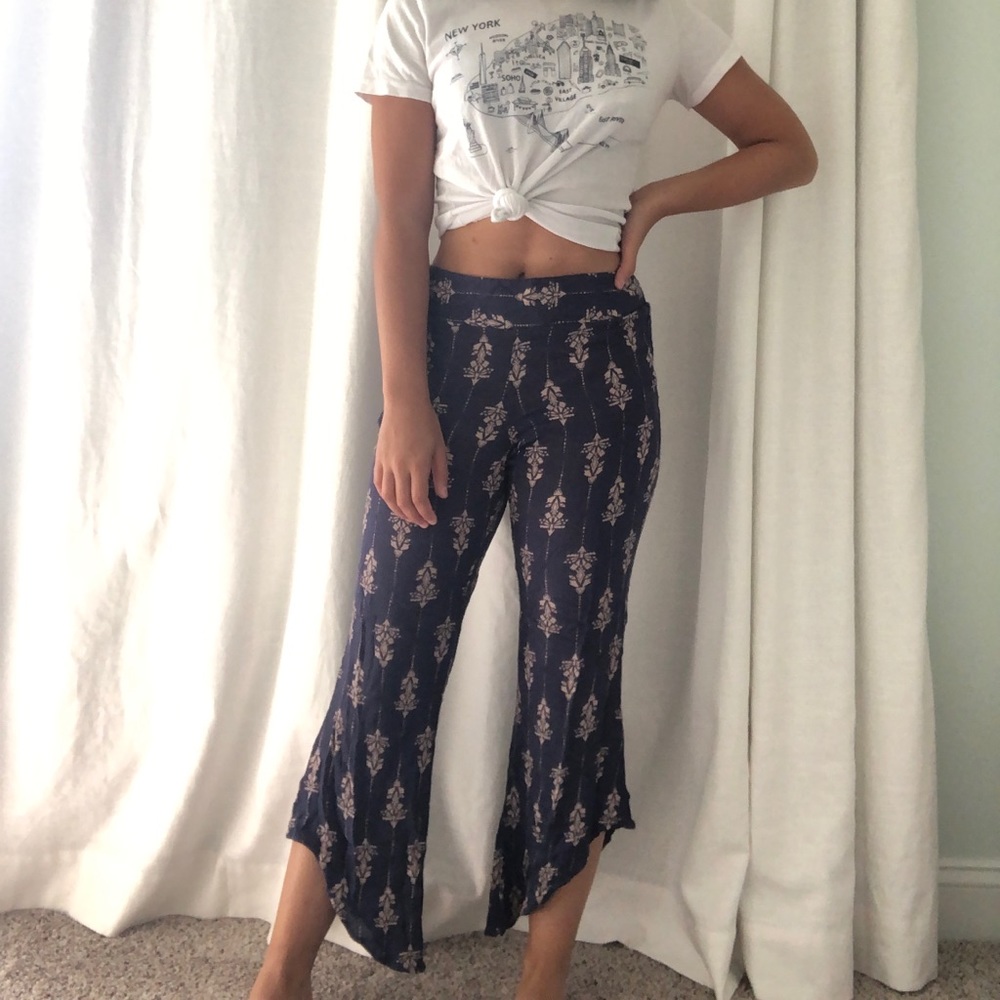 Free People Aztec Design Flowy Pants